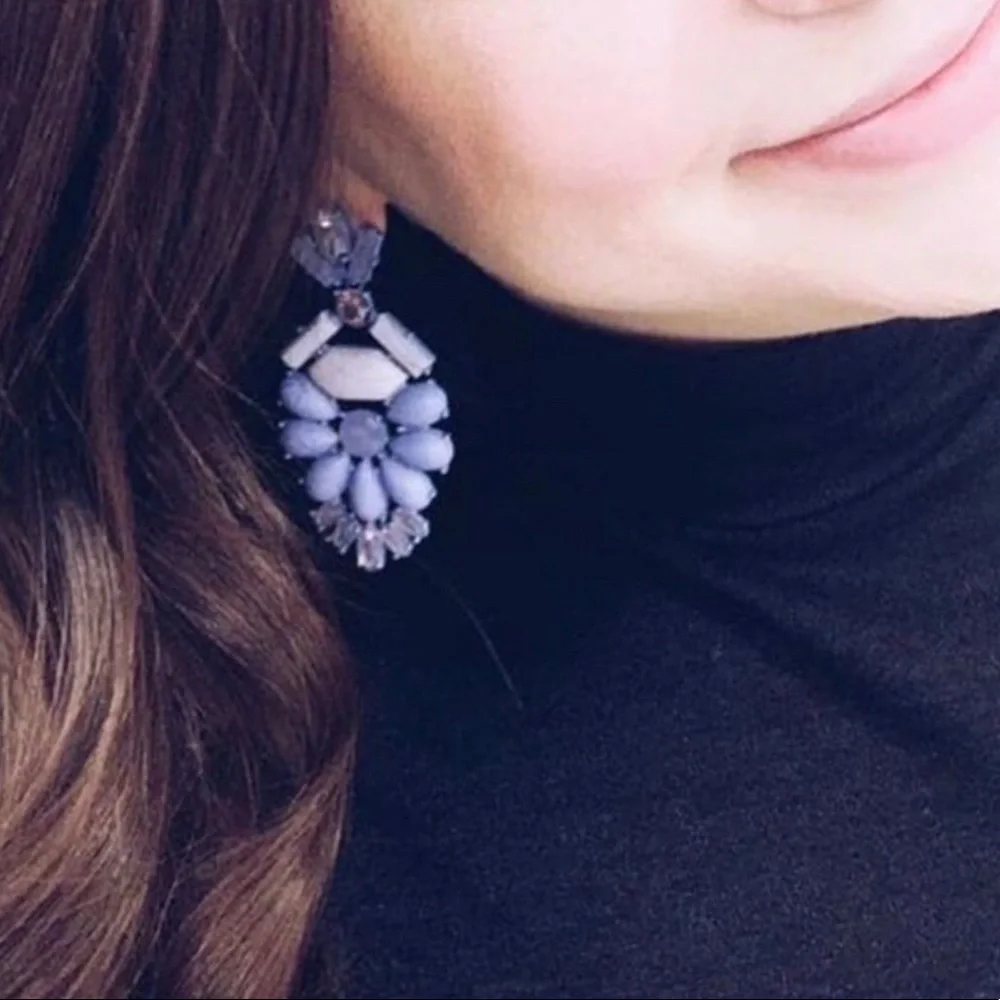 Stella & Dot | Heck Yes!🦄🧞‍♀️Lavender Statement Earrings - Picture 8 of 11